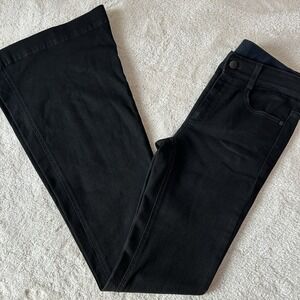 Stella McCartney The 70s Flare Jeans Black- Size 25 NWOT Mid Rise